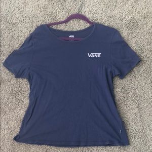 purple vans XL graphic logo tee